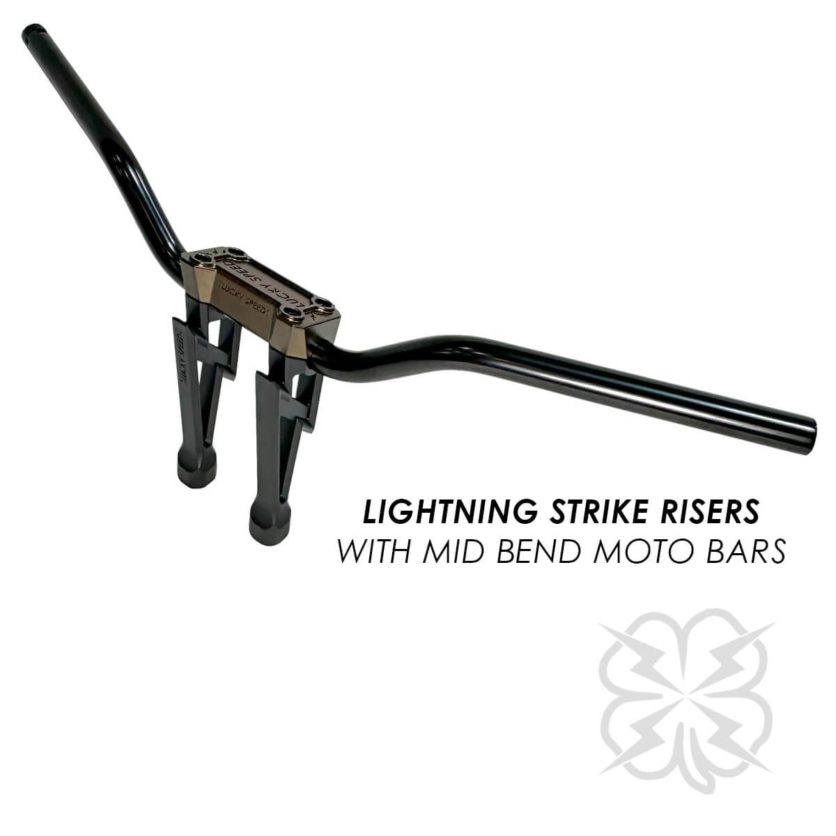 Lightning Strike Riser & Moto Bar Combo - Handlebars - Lucky Speed Shop
