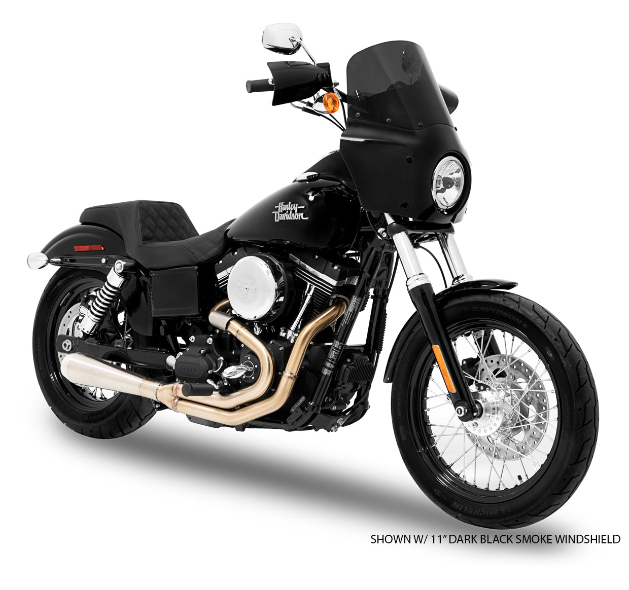 06-17 FXDB ROAD WARRIOR FAIRING (COMPLETE PACKAGE) -DYNA STREET BOB- - Fairings - Memphis Shades - Lucky Speed Shop