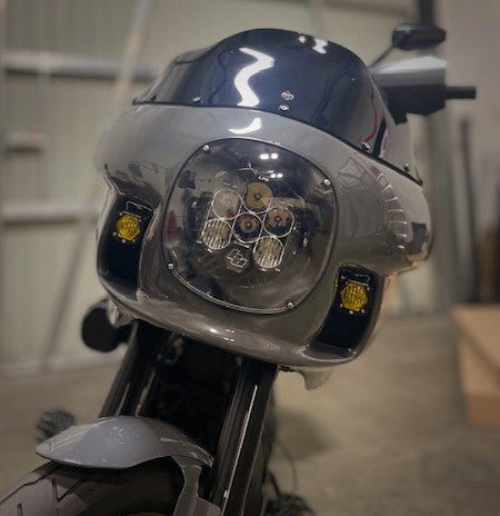 2018-2022 Softail MK8 Baja Designs LP4/LP6 Headlight Harness (Except FXLRST) - Guerrilla Cables - Lucky Speed Shop