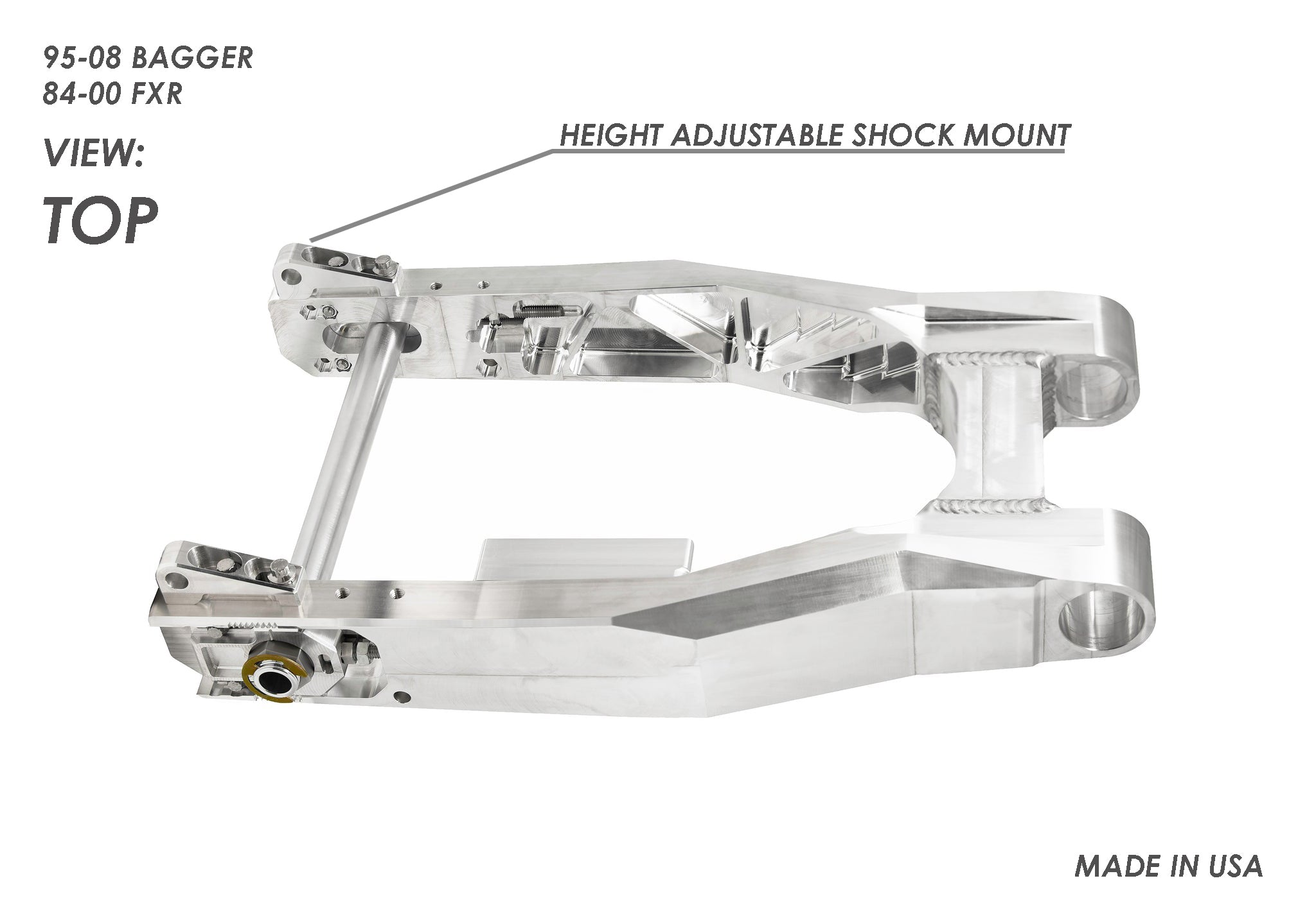 Alloy Art "The Swinger" Swingarm Bagger & FXR - Swingarms - Alloy Art - Lucky Speed Shop