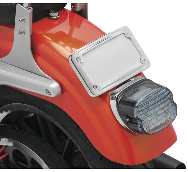 Biker's Choice 2-Piece Curved License Plate Frame - Vehicle Parts & Accessories - TUCKER - Lucky Speed Shop