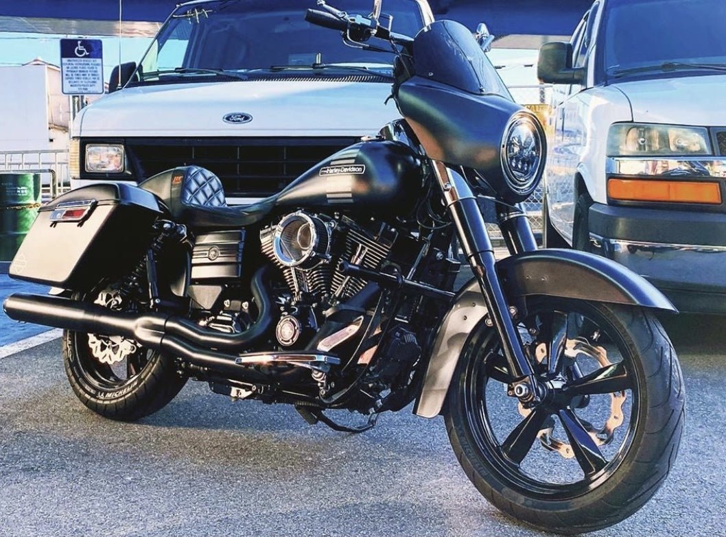 Bungking Highway Peg Crash Bar Dyna with Forward Controls - Crash Bars - Bungking - Lucky Speed Shop