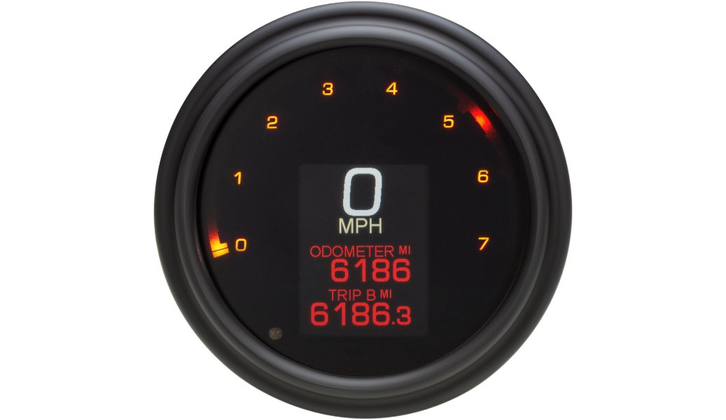 Dakota Digital MLX Series Gauge - Black (All Softail, Dyna, Sportster) - Vehicle Parts & Accessories - Lucky Speed Shop - Lucky Speed Shop