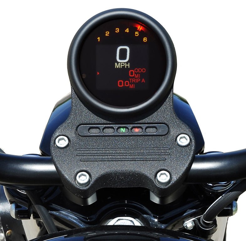 Dakota Digital MLX Series Gauge - Black (All Softail, Dyna, Sportster) - Vehicle Parts & Accessories - Lucky Speed Shop - Lucky Speed Shop