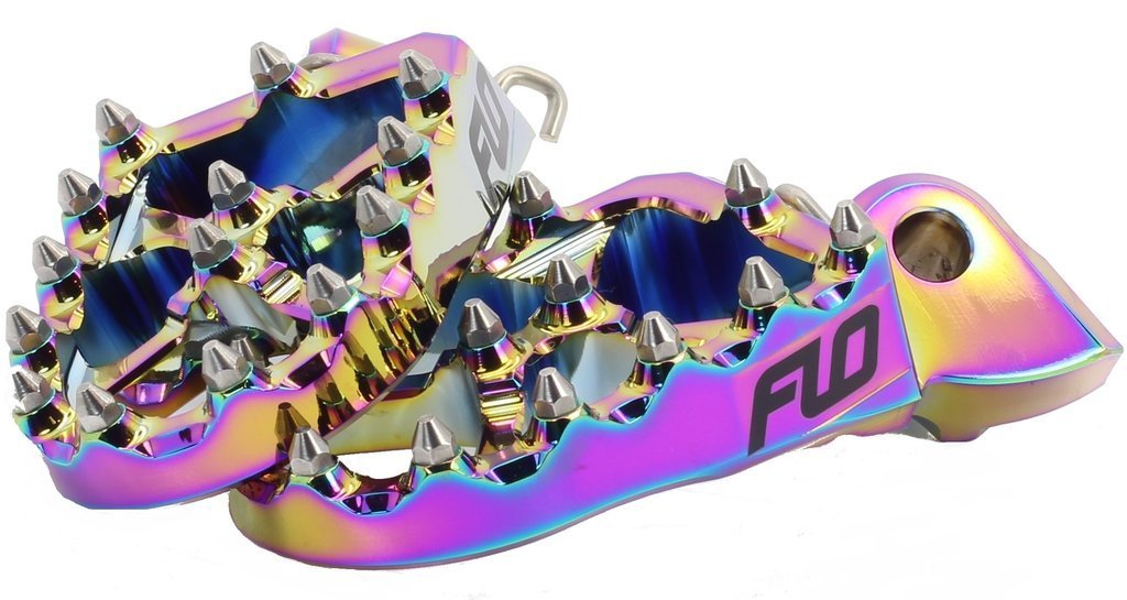 FLO Motorsports Moto Style Foot Pegs - Footpegs & Floorboards - Flo Motorsports - Lucky Speed Shop
