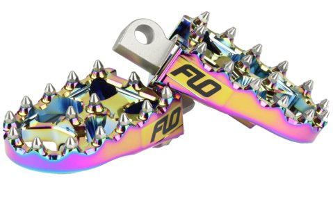 FLO Motorsports Moto Style Foot Pegs - Footpegs & Floorboards - Flo Motorsports - Lucky Speed Shop