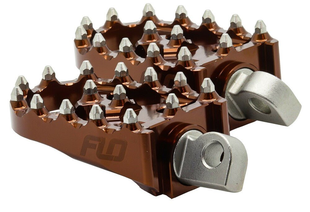 FLO Motorsports Moto Style Foot Pegs - Footpegs & Floorboards - Lucky Speed Shop