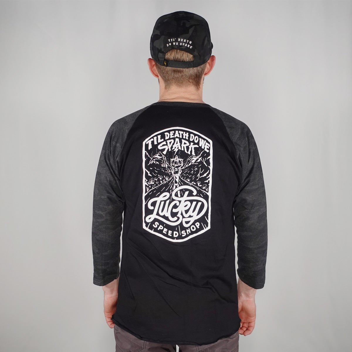 "High Sierra "Baseball Tee - Night Ops Camo - Mens Casual - Lucky Speed Shop - Lucky Speed Shop