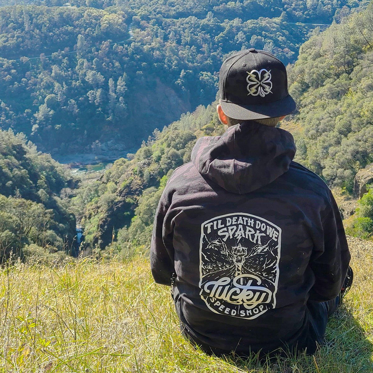 High Sierra Hoodie - Night Ops Camo - Mens Casual - Lucky Speed Shop - Lucky Speed Shop