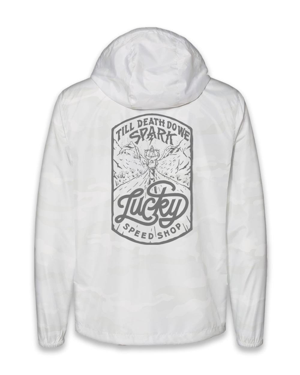 High Sierra Windbreaker - Snow Camo - Mens Casual - Lucky Speed Shop - Lucky Speed Shop