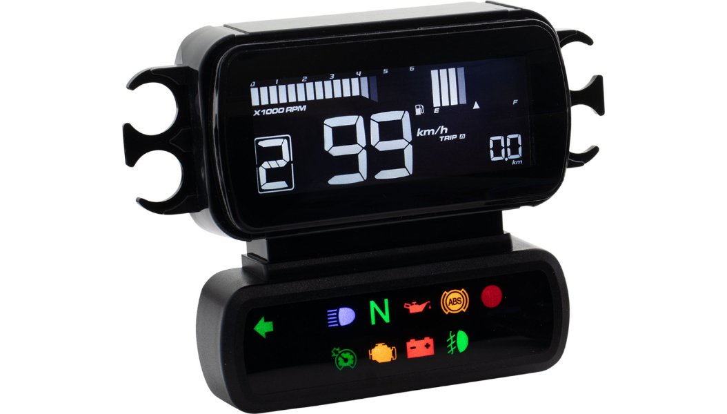 Koso Softail Digital Gauge - Drag Specialties - Lucky Speed Shop