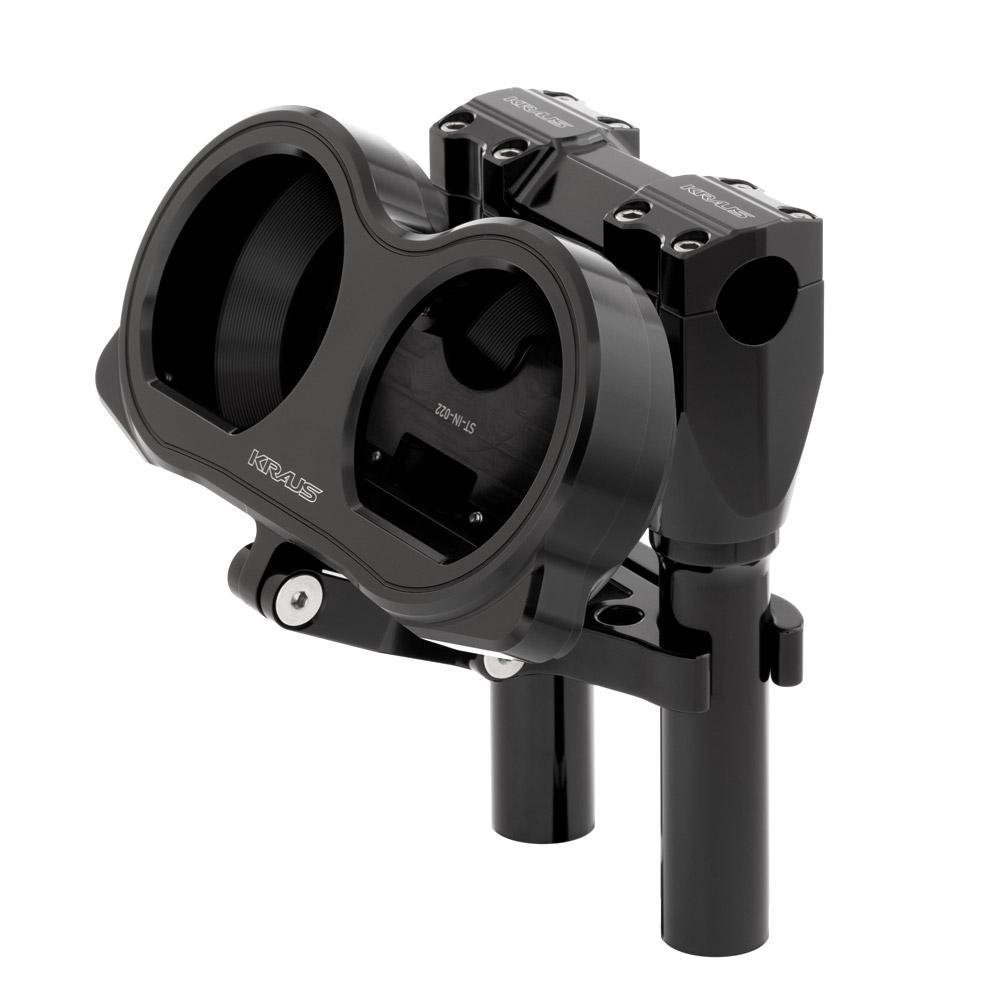 KRAUS BILLET GAUGE BEZEL - Gauge Relocation - Kraus Moto - Lucky Speed Shop