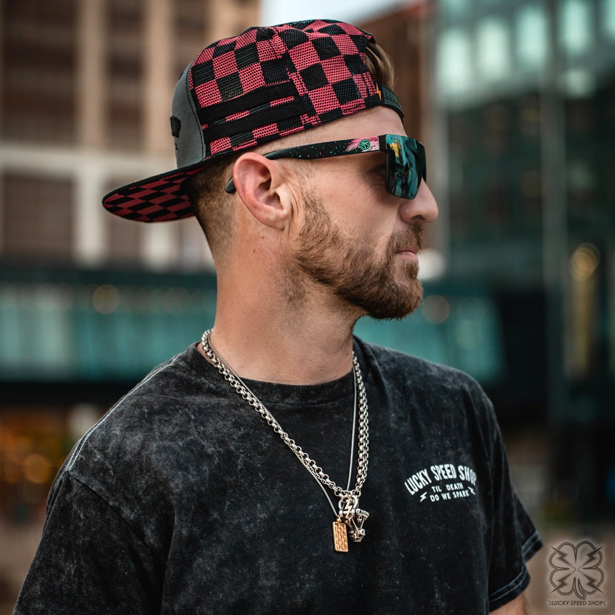 LSS Redline - Podium Snapback - Clothing - Lucky Speed Shop - Lucky Speed Shop