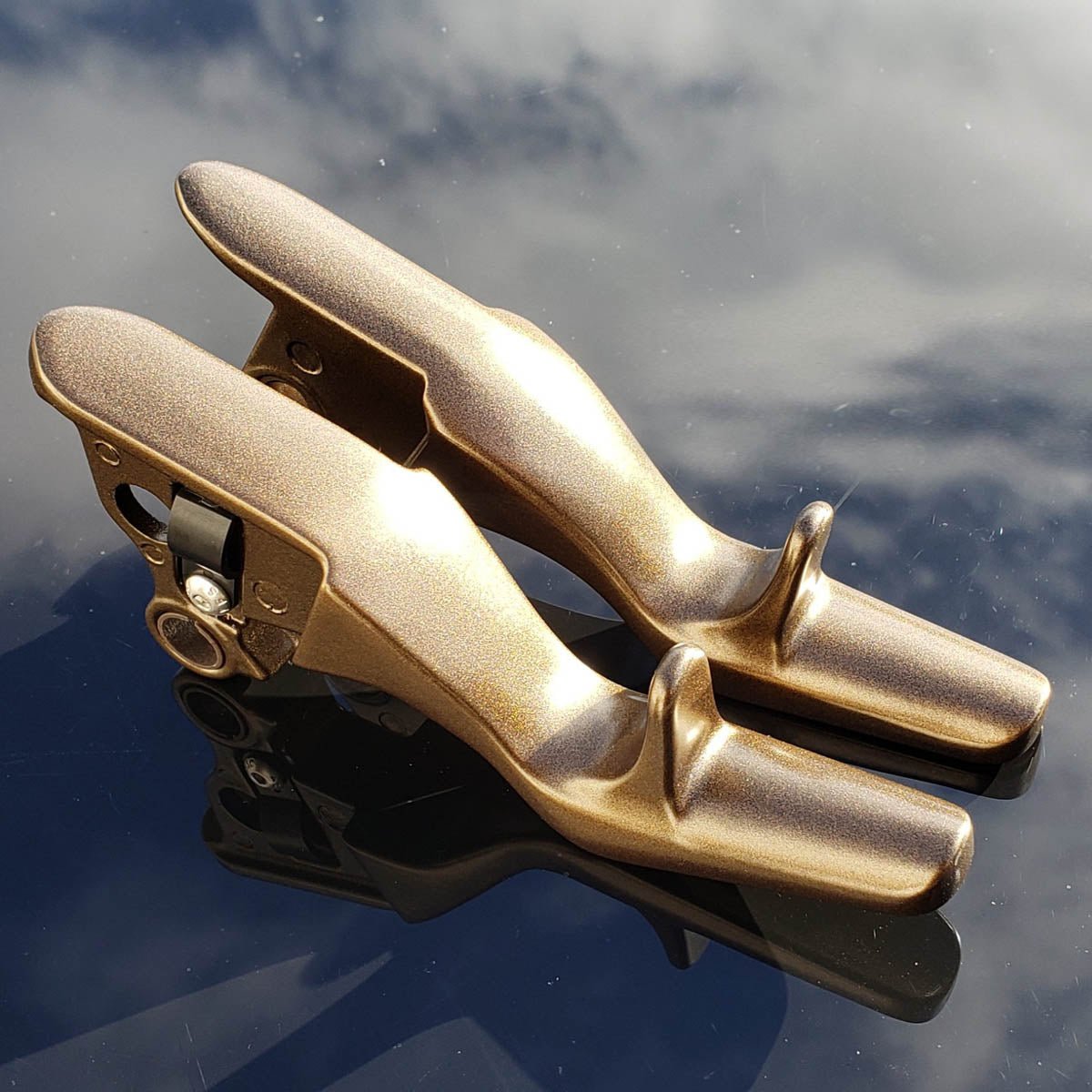 Lucky Speed 15-UP Softail Trigger Shorty Levers - Shorty Levers - Lucky Speed Shop - Lucky Speed Shop