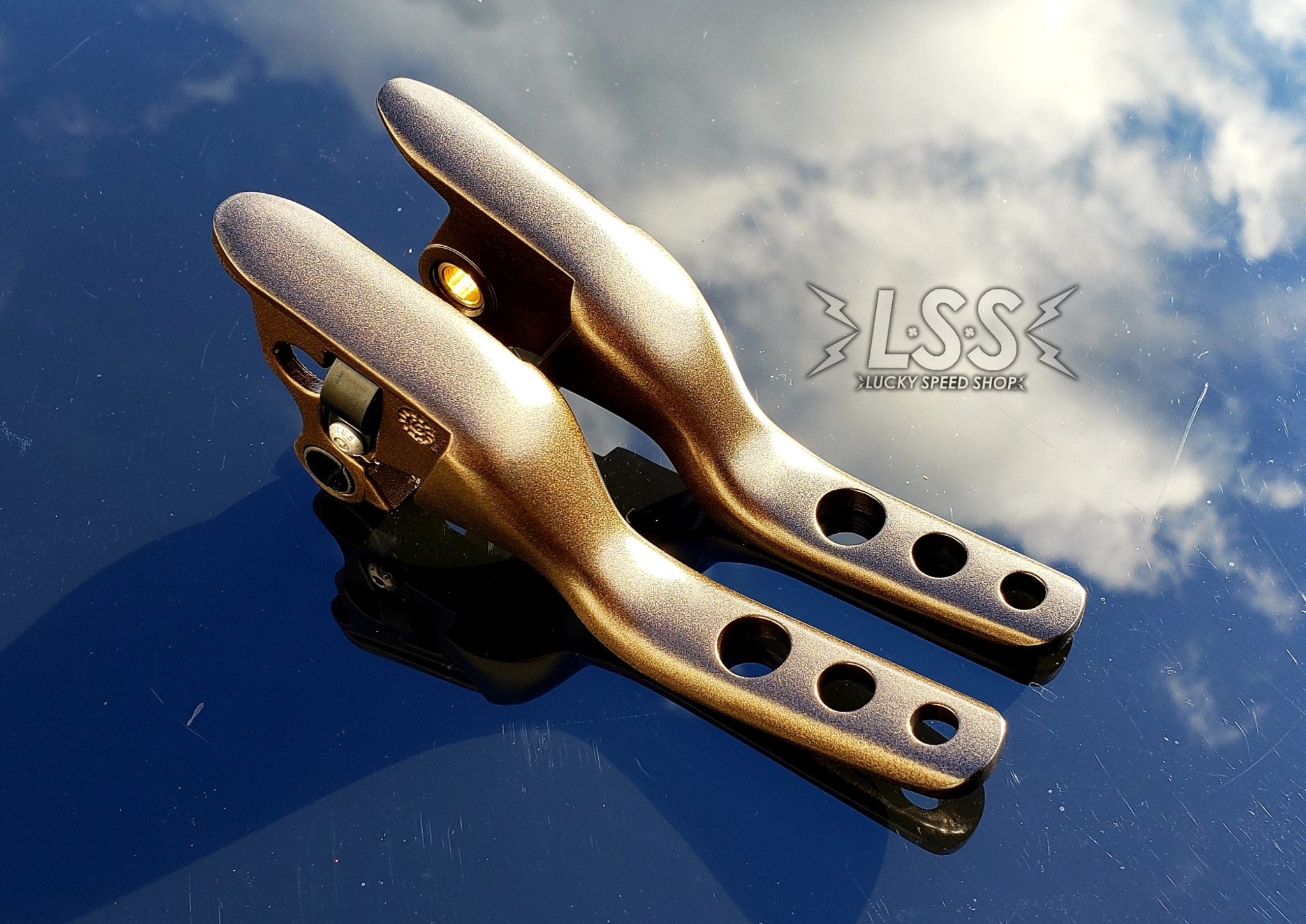 Lucky Speed 15up Softail 6blocc Shorty Levers - Shorty Levers - Lucky Speed Shop - Lucky Speed Shop