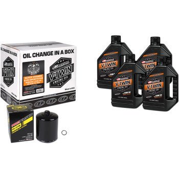 MAXIMA RACING OIL Quick Change Evo/Sportster Mineral 20W-50 Oil Change Kit - Drag Specialties - Lucky Speed Shop
