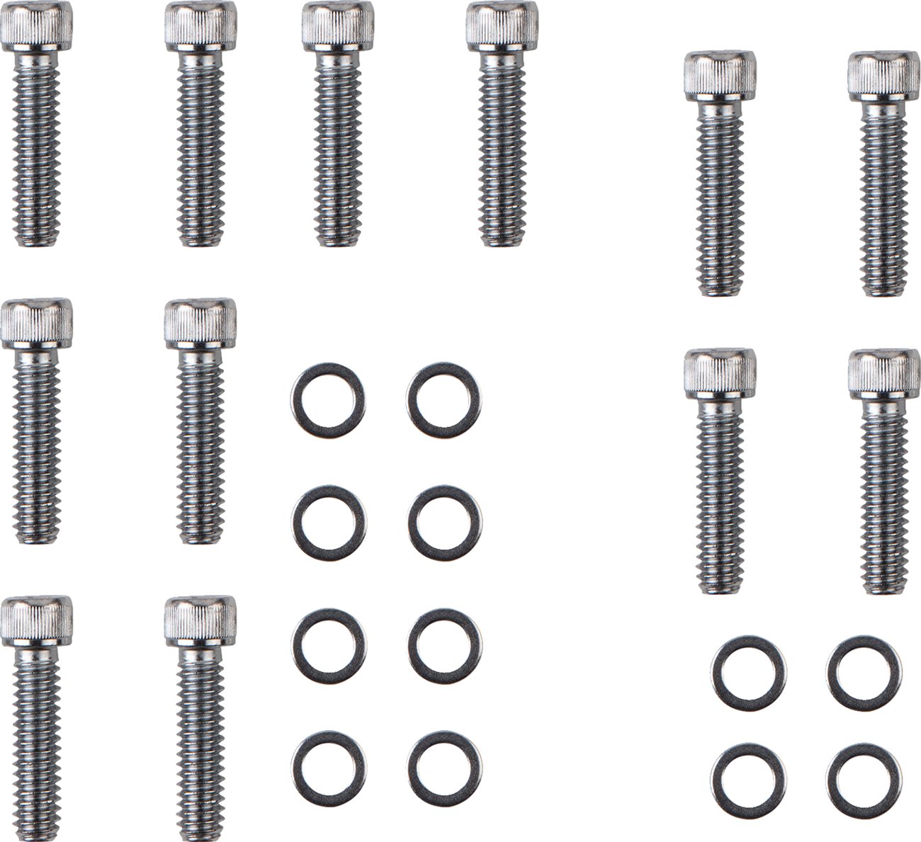 REVOLUTION PERFORMANCE, LLC Tappet Cover - Tap-It-Right Kit - Chrome/Gloss Black - M8 TIR-CB - Lucky Speed Shop