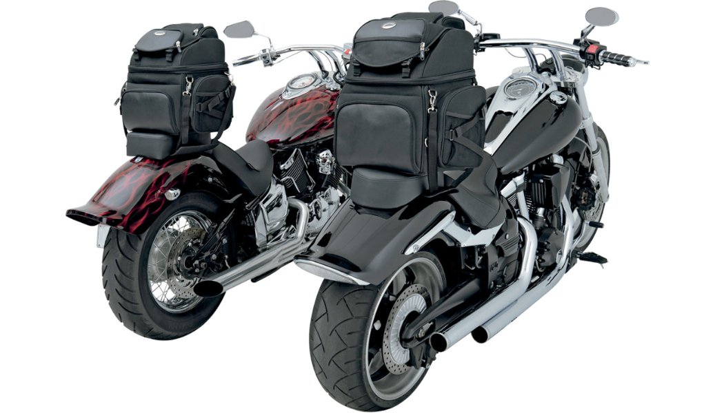 Saddlemen BR1800-3400 Backseat or Sissy Bar Bags - TRAVEL BAGS - Saddlemen - Lucky Speed Shop