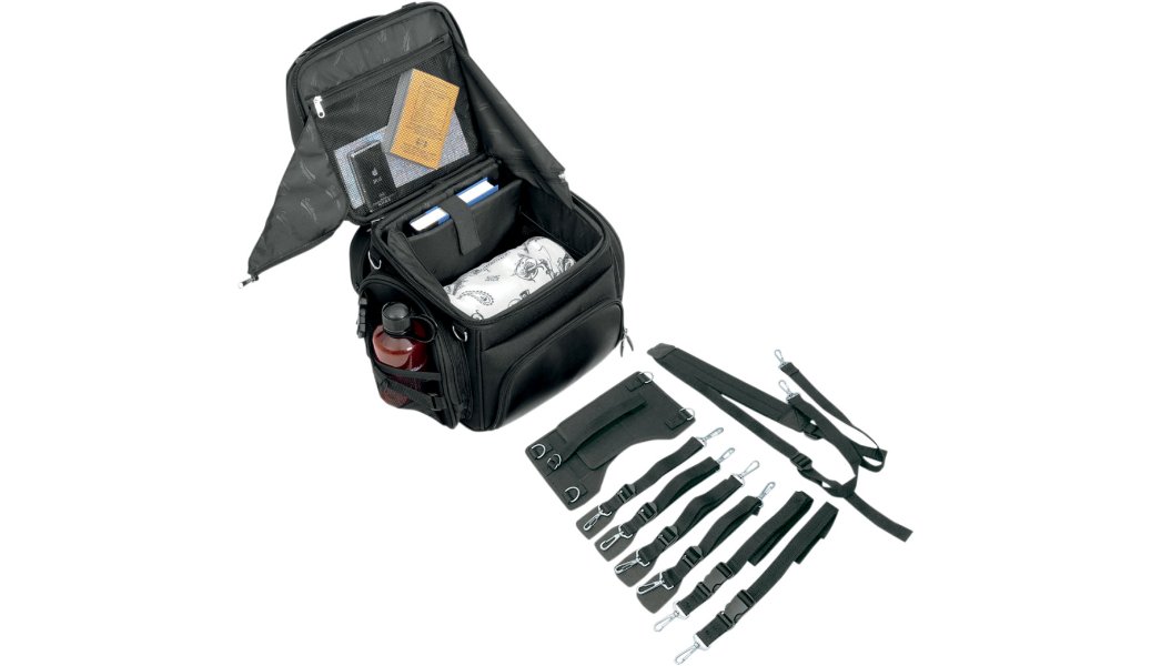 Saddlemen BR1800-3400 Backseat or Sissy Bar Bags - TRAVEL BAGS - Saddlemen - Lucky Speed Shop