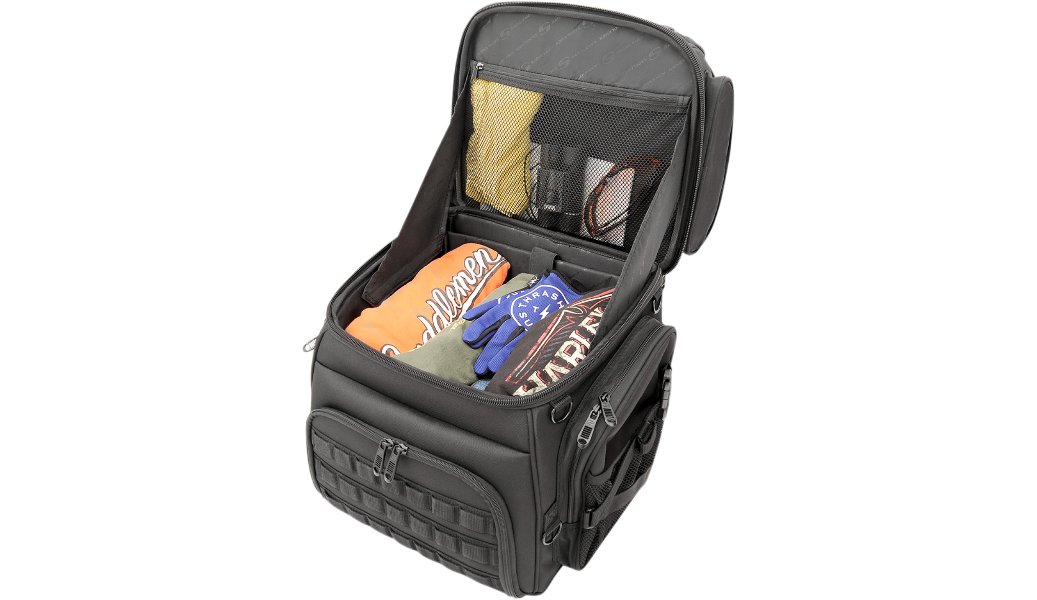 Saddlemen BR3400 Tactical Sissy Bar Bag - TRAVEL - Drag Specialties - Lucky Speed Shop