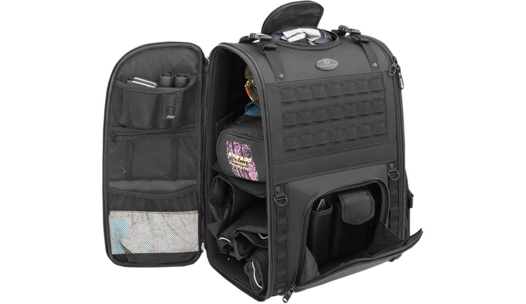 Saddlemen S3500 Tactical Sissy Bar Bag - TRAVEL - Drag Specialties - Lucky Speed Shop