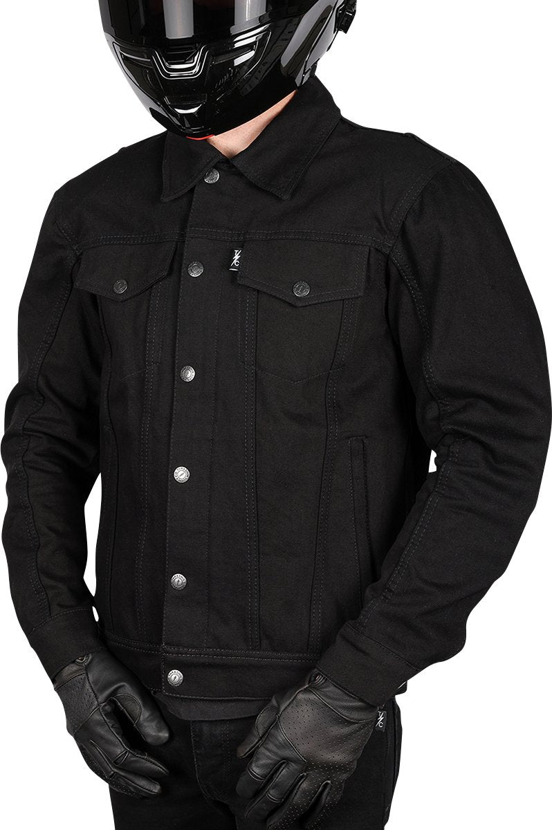 THRASHIN SUPPLY CO. Highway v2 Denim Riding Jacket - Black - Medium TMJ-10-09 - Lucky Speed Shop