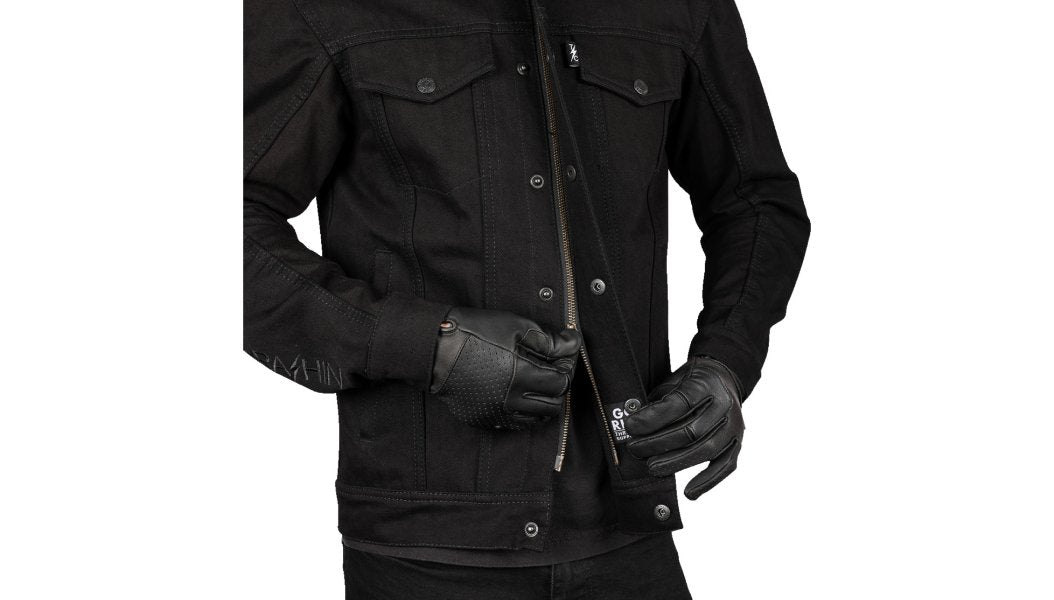 Thrashin Supply Highway v2 Denim Riding Jacket - Lucky Speed Shop