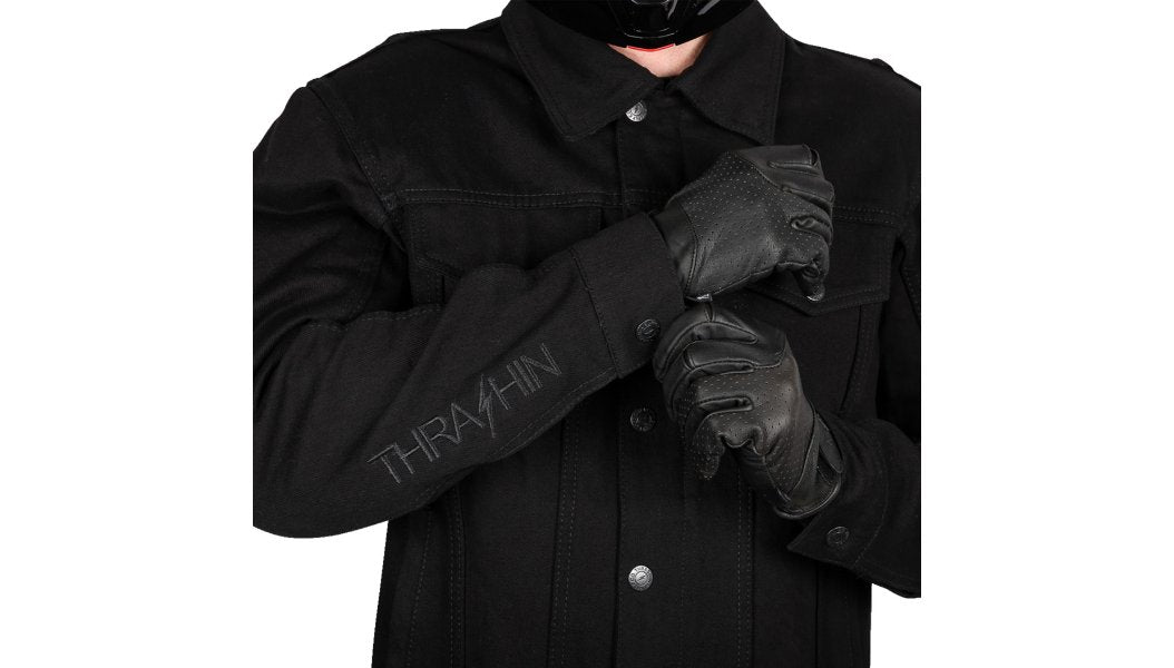 Thrashin Supply Highway v2 Denim Riding Jacket - Lucky Speed Shop