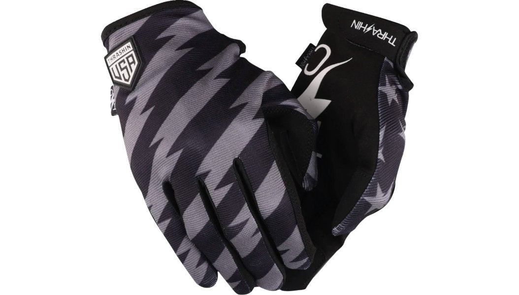 Thrashin Supply Stars & Bolts Stealth Gloves - Lucky Speed Shop