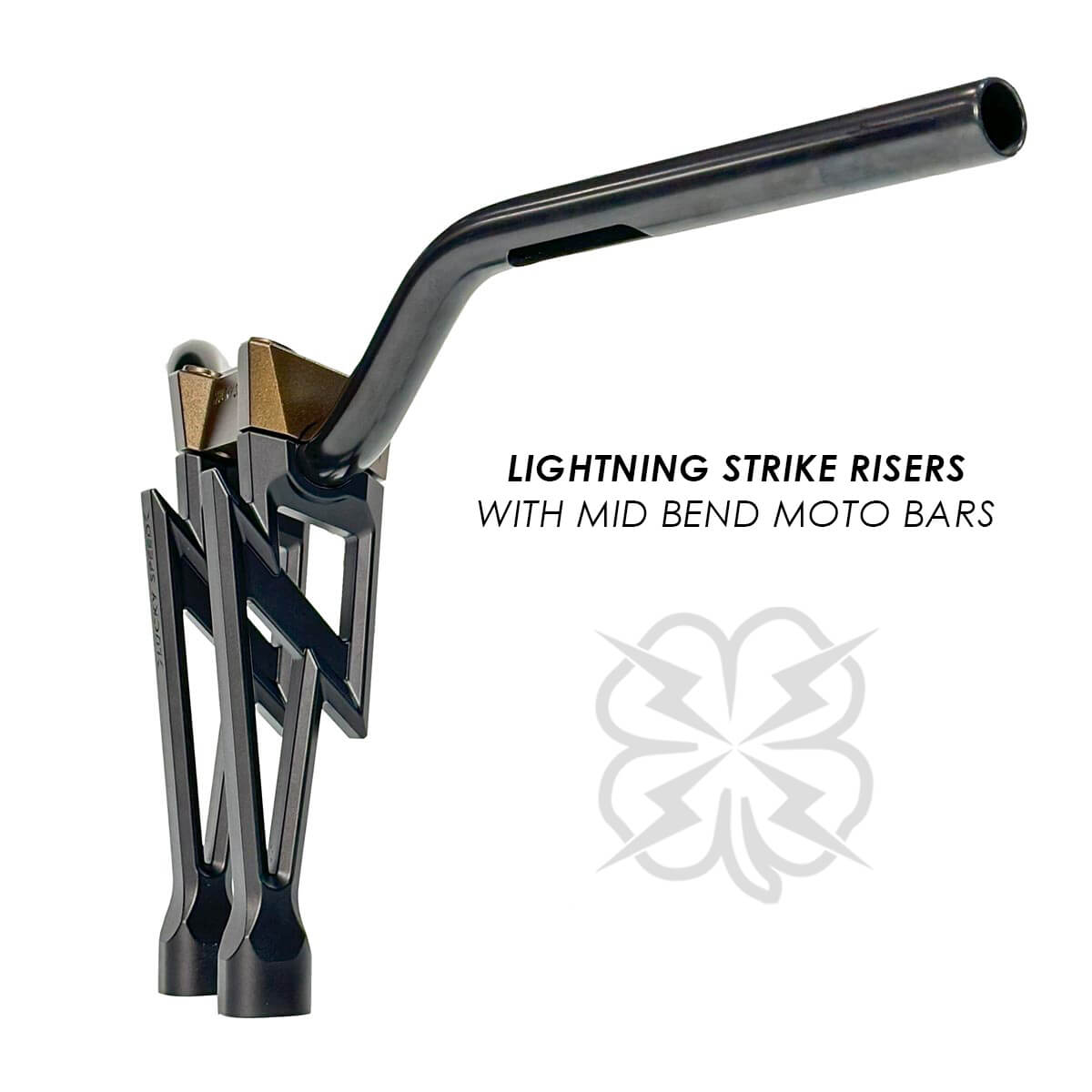 Lightning Strike Riser & Moto Bar Combo - Handlebars - Lucky Speed Shop
