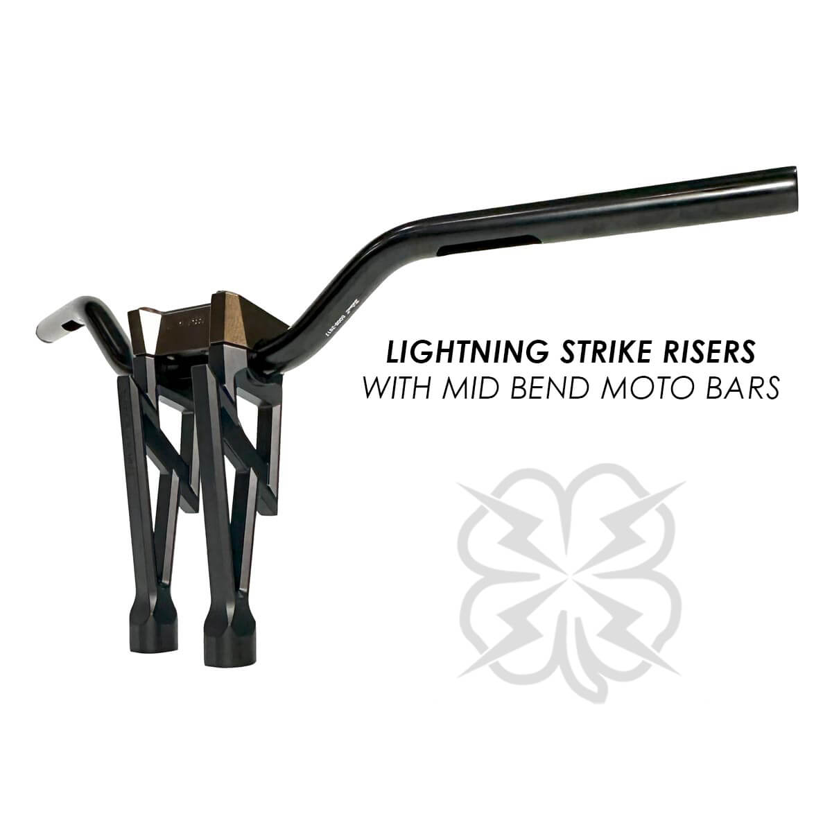 Lightning Strike Riser & Moto Bar Combo - Handlebars - Lucky Speed Shop