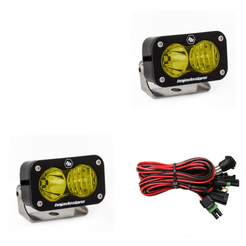 Baja Designs S2 Pro Driving/Combo Pair LED - Amber - Lucky Speed Shop