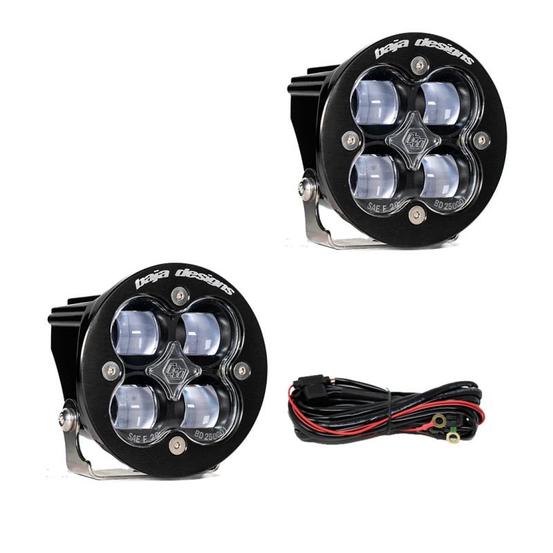 Baja Designs Squadron R SAE LED Spot Light - Clear - Pair - Lucky Speed Shop