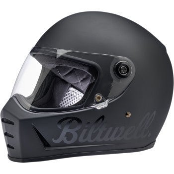 Biltwell Lane Splitter Helmet - Flat Black Factory - FULL FACE HELMETS - Biltwell - Lucky Speed Shop