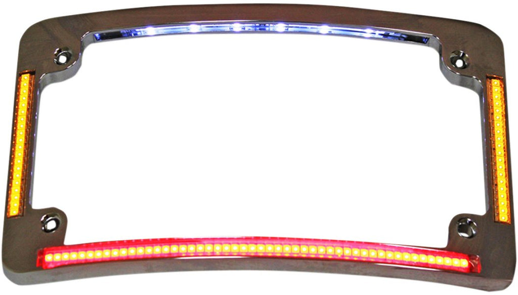 Custom Dynamics All-In-One LED License Plate Frame - Drag Specialties - Lucky Speed Shop
