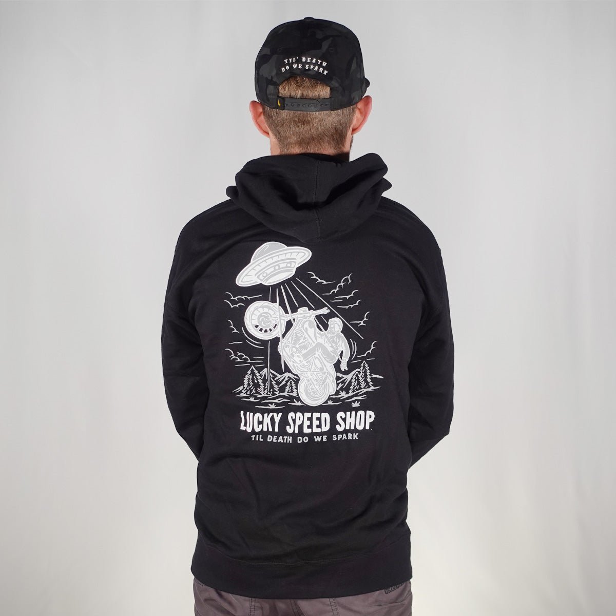 Elevated Hoodie - Solid Black - Mens Casual - Lucky Speed Shop - Lucky Speed Shop
