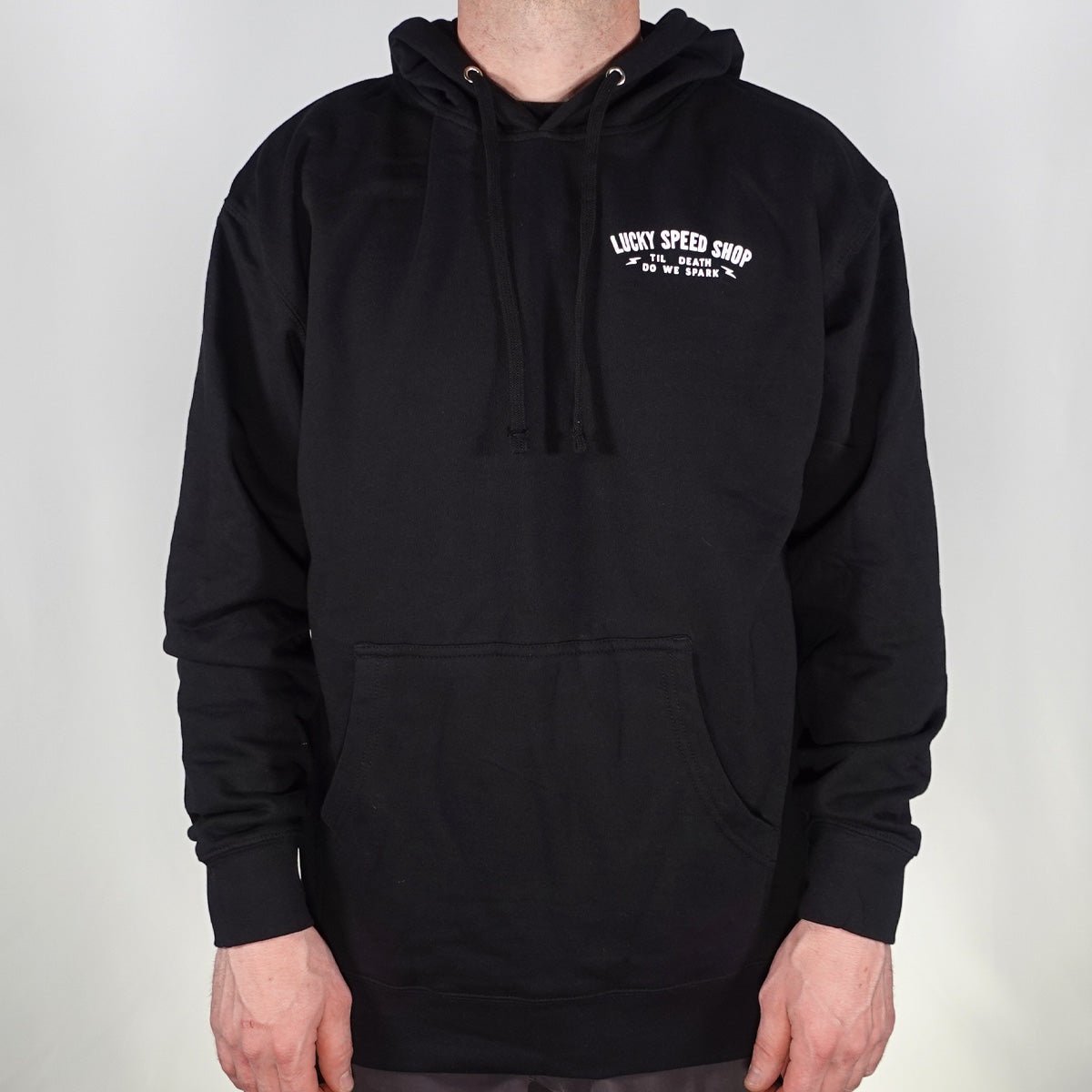 Elevated Hoodie - Solid Black - Mens Casual - Lucky Speed Shop - Lucky Speed Shop