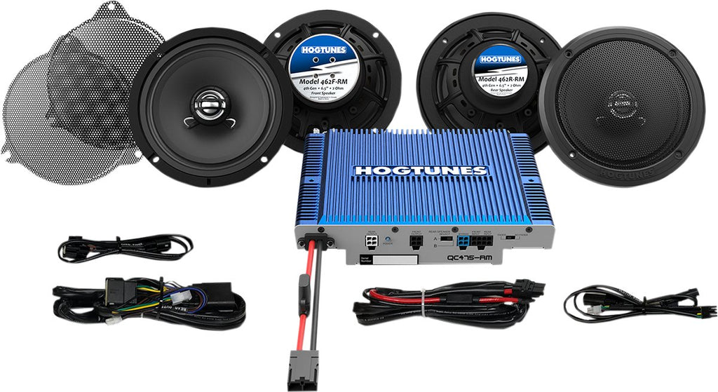 HOGTUNES Speaker/Amp Kit - Ultra QC ULTRA 4-RM - Lucky Speed Shop