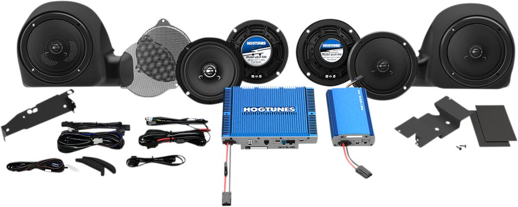 HOGTUNES Speaker/Dual Amp Kit - Ultra QC ULTRA 6-RM - Lucky Speed Shop