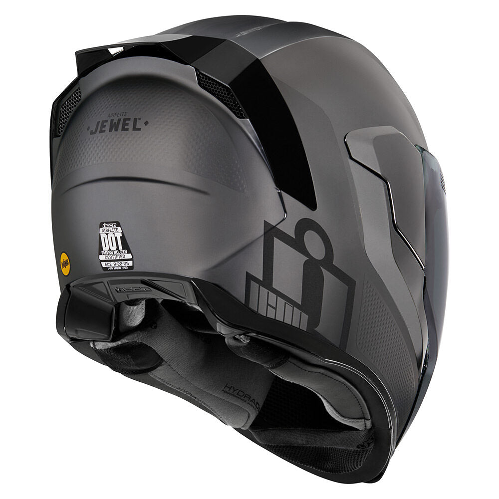 ICON Airflite™ Jewel MIPS® Silver - FULL FACE HELMETS - Icon - Lucky Speed Shop