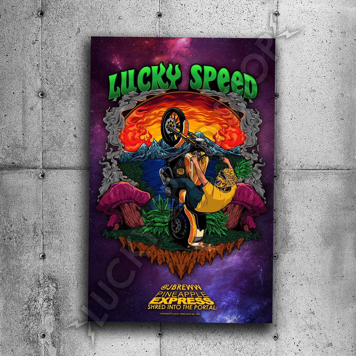 Jbreww "Into The Portal" Poster Print - POSTER - Lucky Speed Shop - Lucky Speed Shop