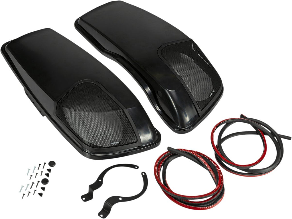 KICKER Speaker Lids - Vivid Black - Speakers Included 46HDBL69VB - Lucky Speed Shop