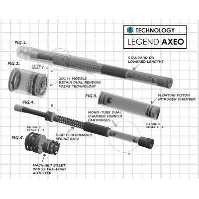Legend AXEO Front Suspension System - Front Suspension - Legend Suspension - Lucky Speed Shop
