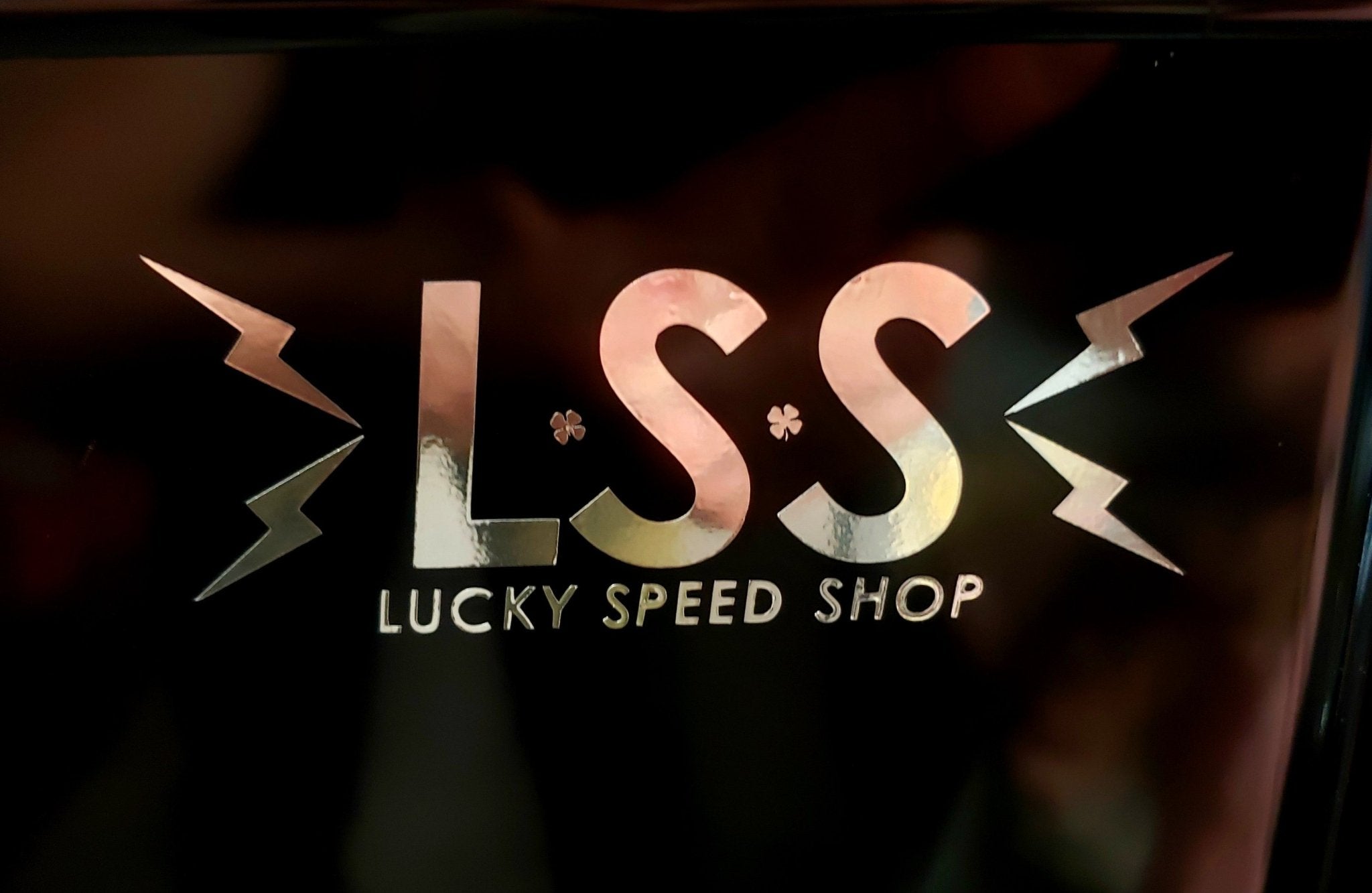 LSS MIRROR CHROME DECAL 3 PACK - STICKERS - Lucky Speed Shop - Lucky Speed Shop