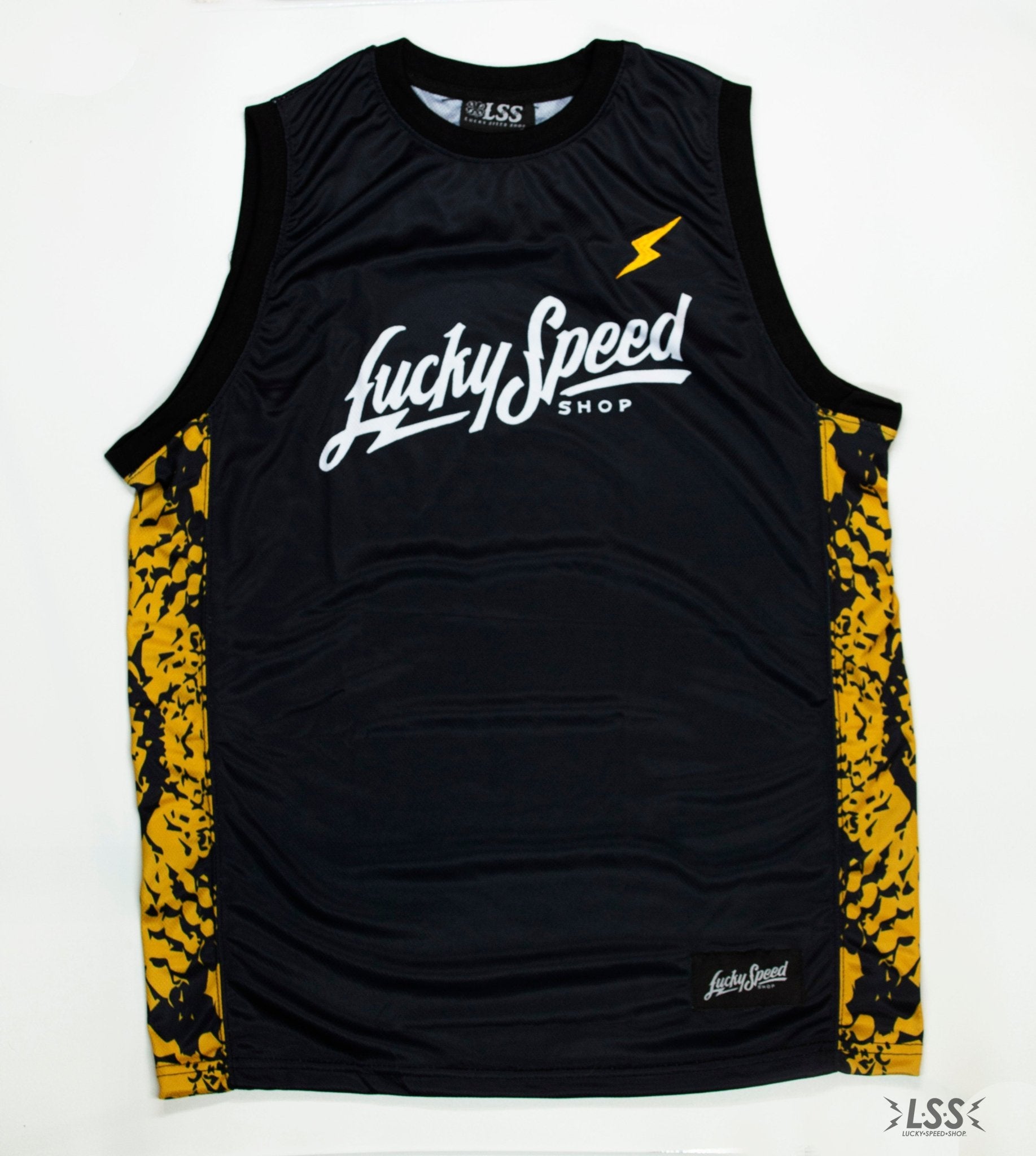 Lucky Speed Riding Jersey: Black & Gold Baller - APPAREL - Lucky Speed Shop - Lucky Speed Shop