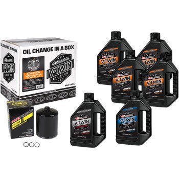 MAXIMA RACING OIL Evolution Mineral 20W-50 Oil Change Kit - Drag Specialties - Lucky Speed Shop
