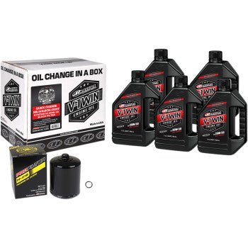 MAXIMA RACING OIL Quick Change M8 Synthetic 20W-50 Oil Change Kit - Drag Specialties - Lucky Speed Shop