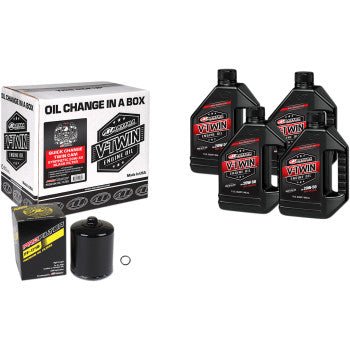 MAXIMA RACING OIL Quick Change Twin Cam Synthetic 20W-50 Oil Change Kit - Drag Specialties - Lucky Speed Shop