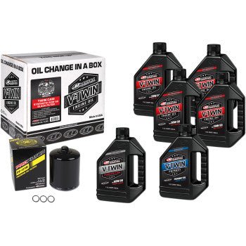 MAXIMA RACING OIL Twin Cam Synthetic 20W-50 Oil Change Kit - Drag Specialties - Lucky Speed Shop