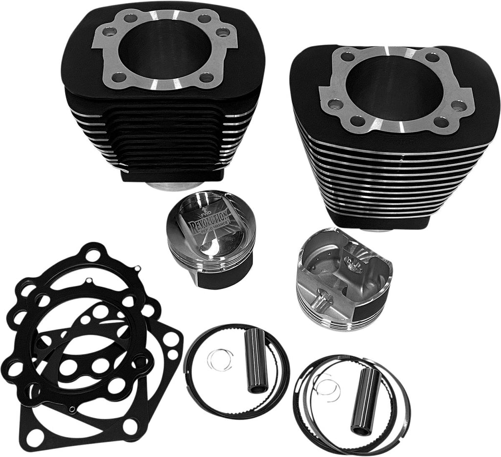 REVOLUTION PERFORMANCE, LLC Cylinder Kit - 92" - Black with Highlighted Fins RP201-220W - Lucky Speed Shop